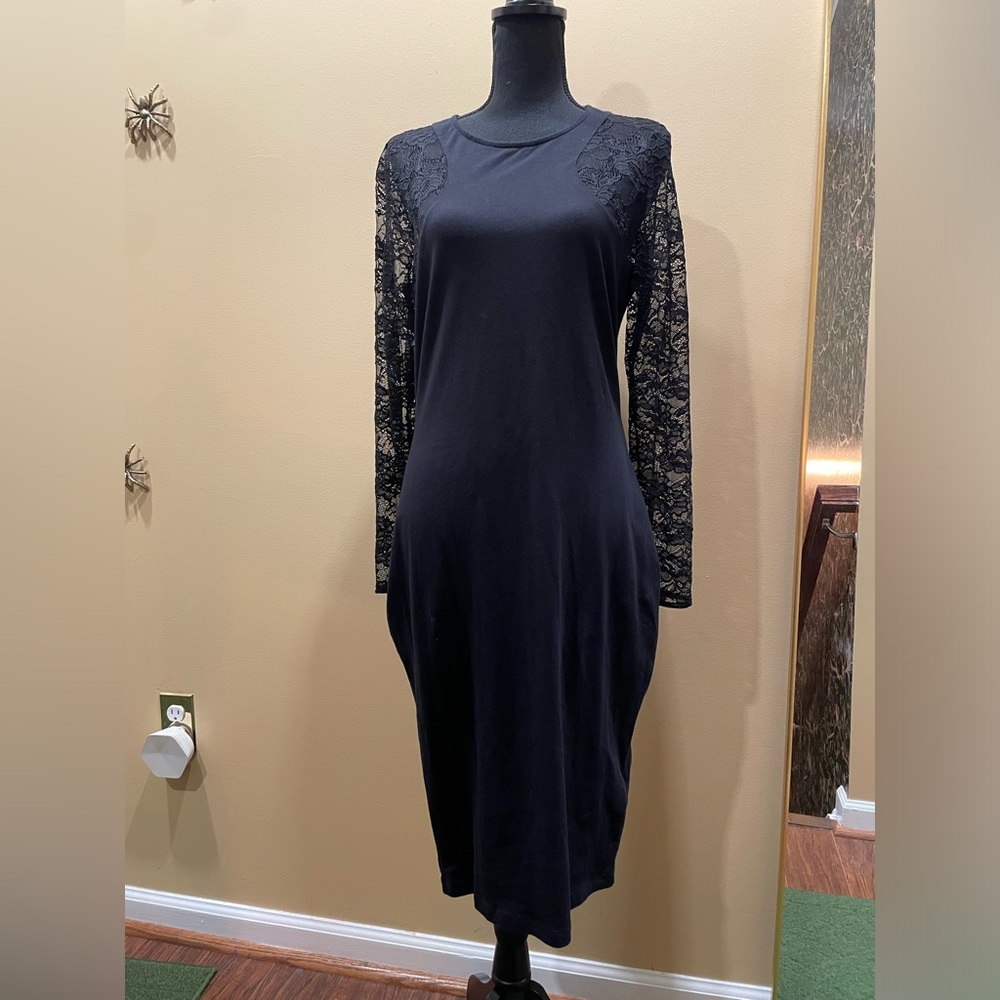 Black Lace Dress L Corporate Goth Dark Academia Lana Del Rey Lady Gaga Wednesday